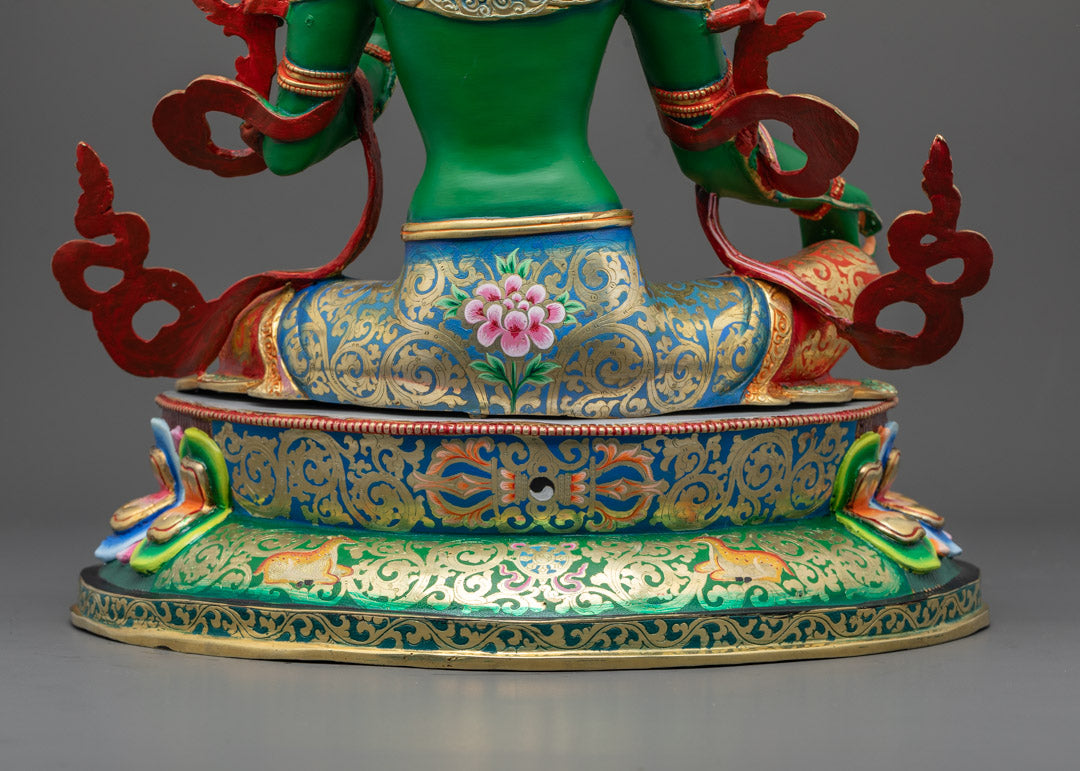 Meditative Mind Green Tara Mantra Practice Statue