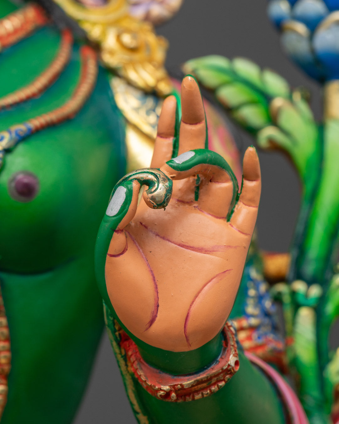 Meditative Mind Green Tara Mantra Practice Statue
