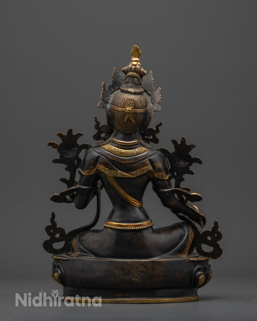 Green Tara Sculpture | Traditional Buddhist Goddess