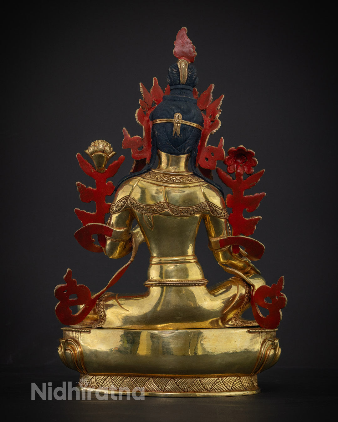 Green Tara Statue | Mastercrafted by Nepalese Artist
