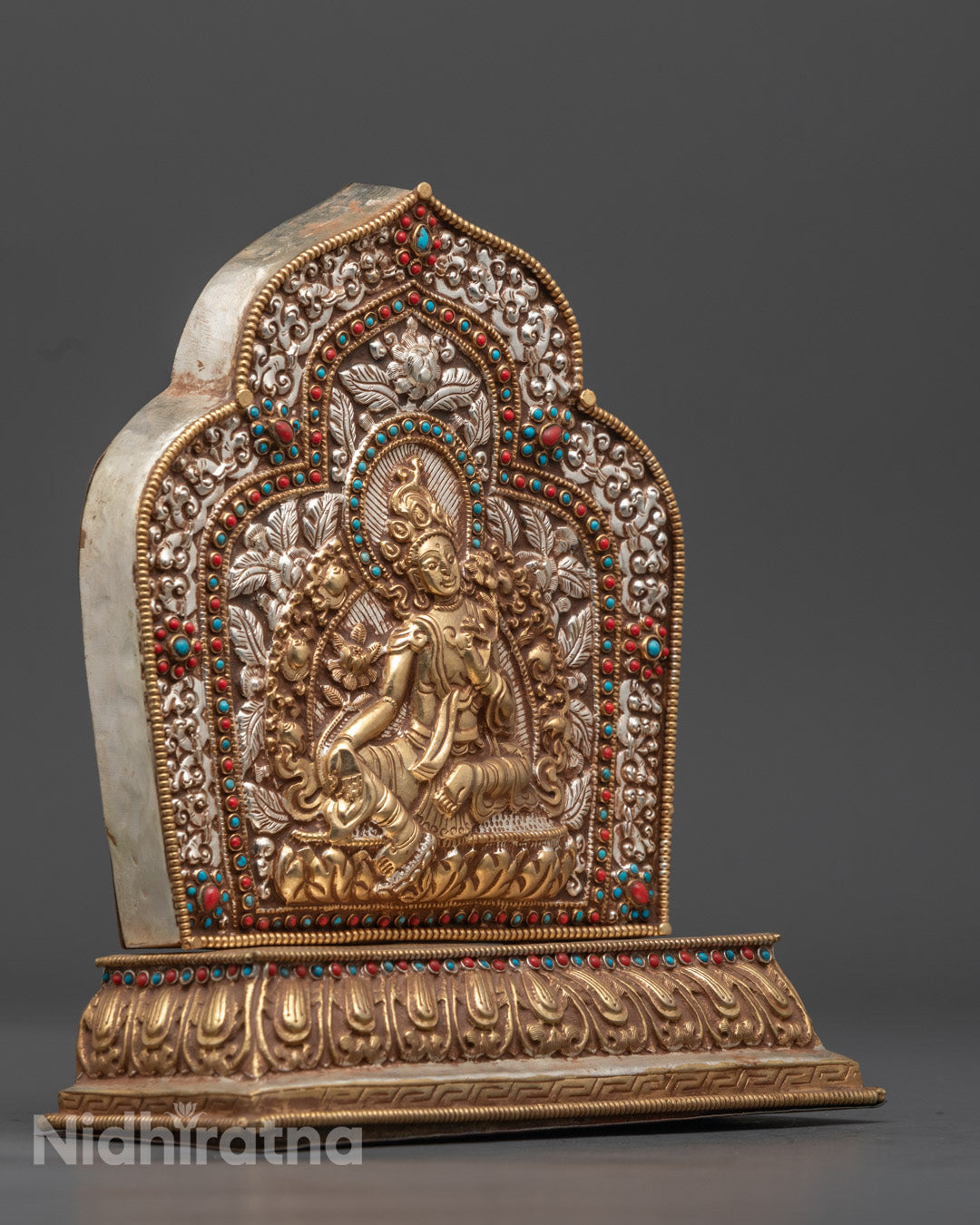 Tibetan Ghau Box with Green Tara