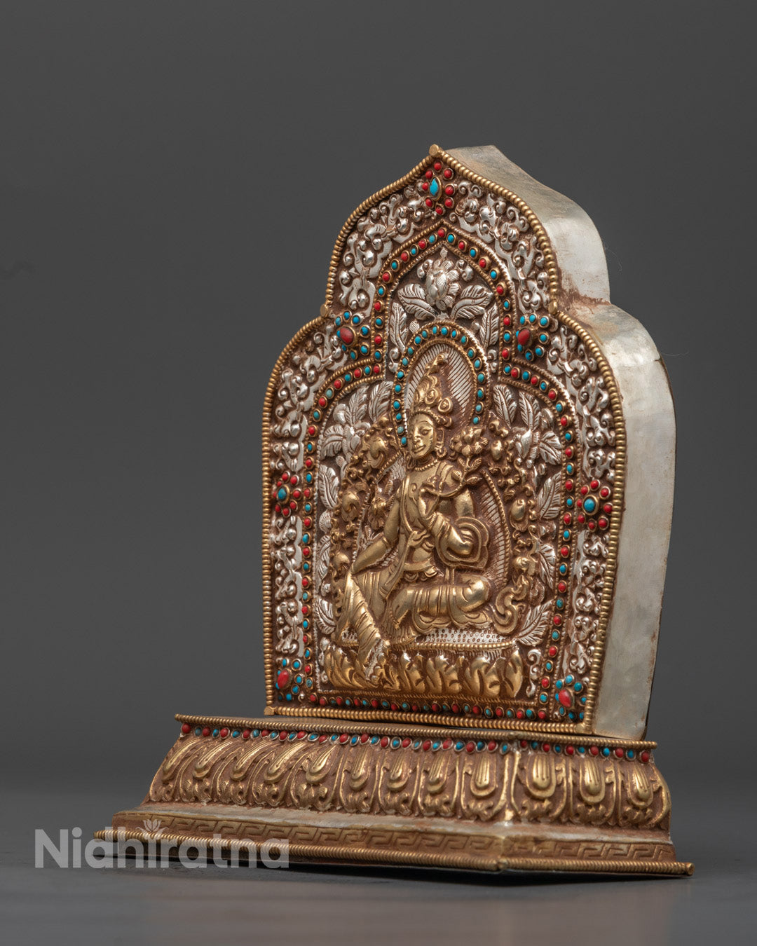Tibetan Ghau Box with Green Tara