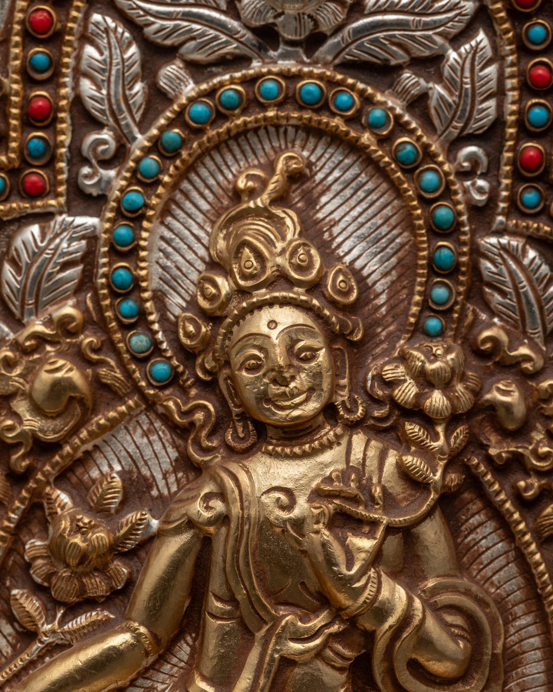 Tibetan Ghau Box with Green Tara