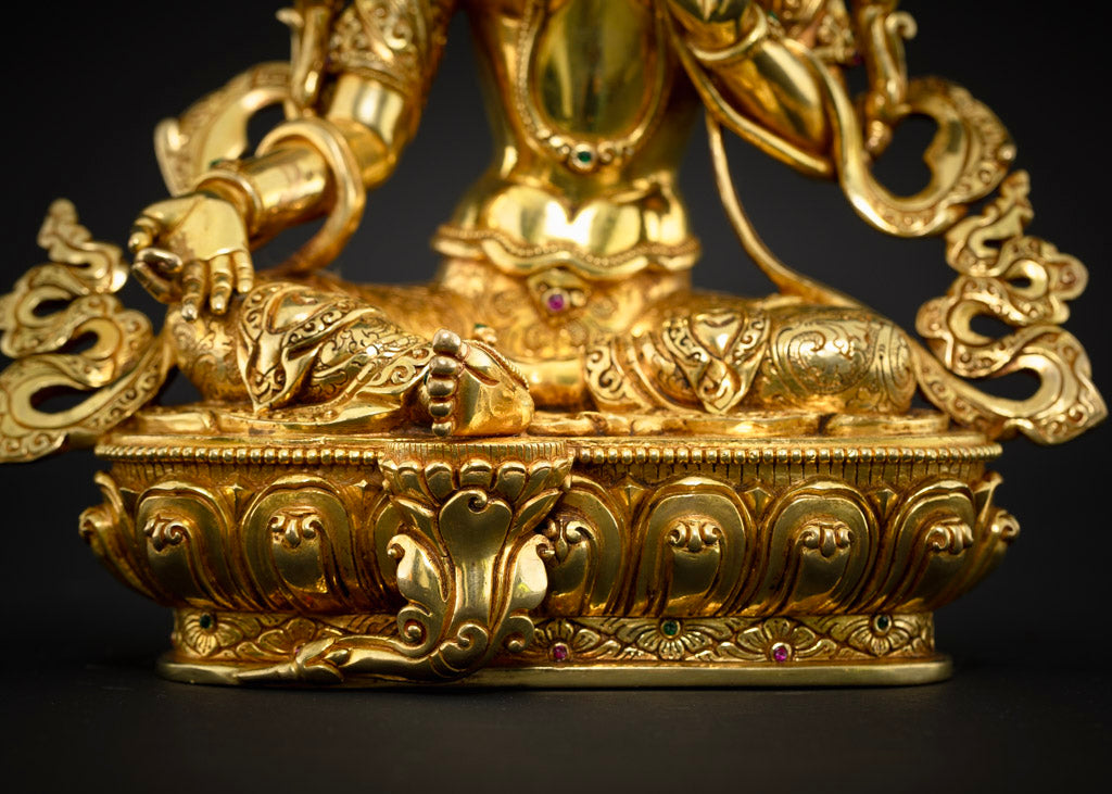 Jetsun Dolma Green Tara Goddess Statue | Compassionate Liberator