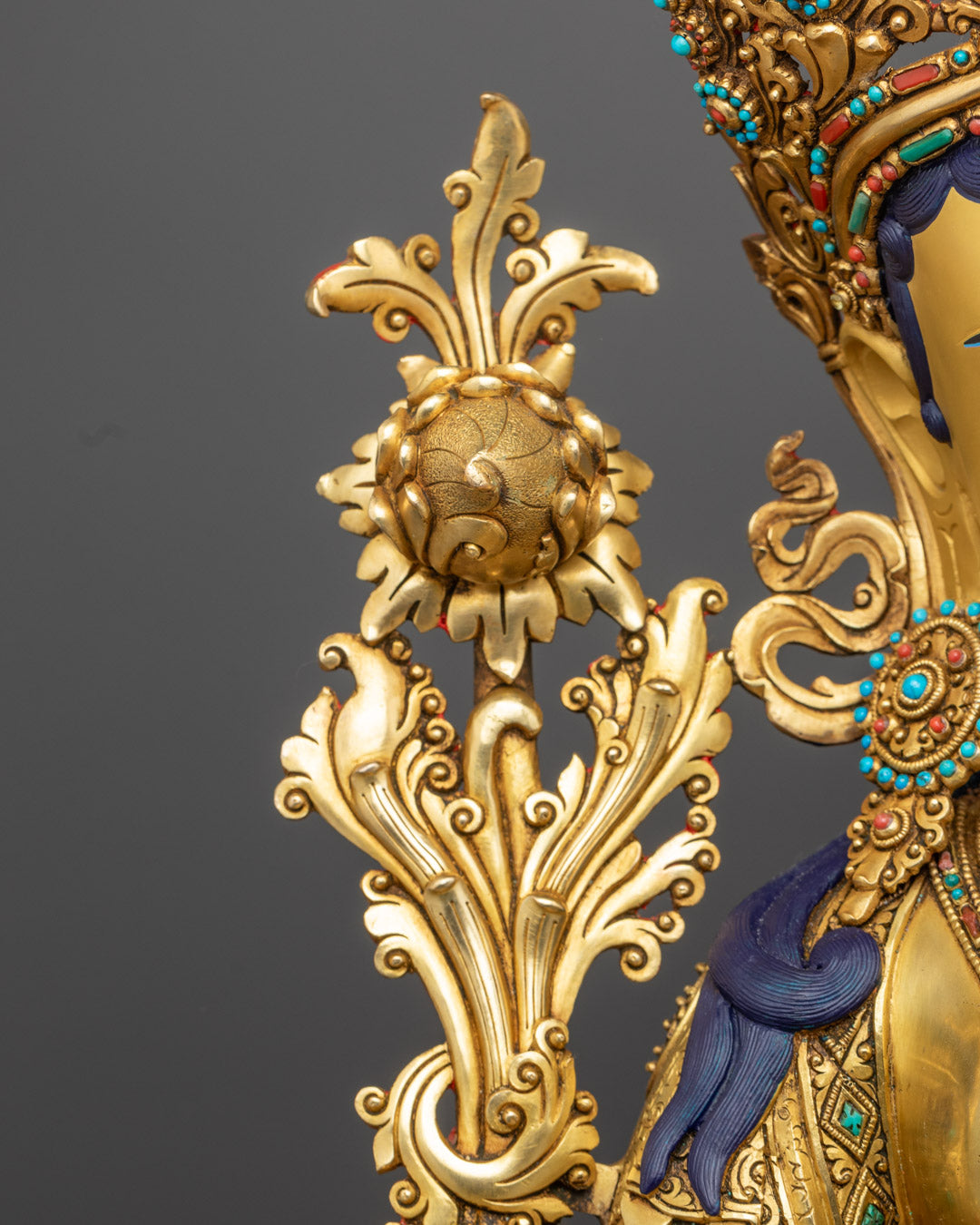 High-Quality Nepalese Green Tara Sculpture