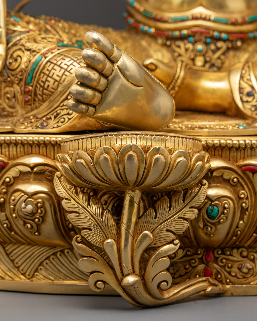 High-Quality Nepalese Green Tara Sculpture