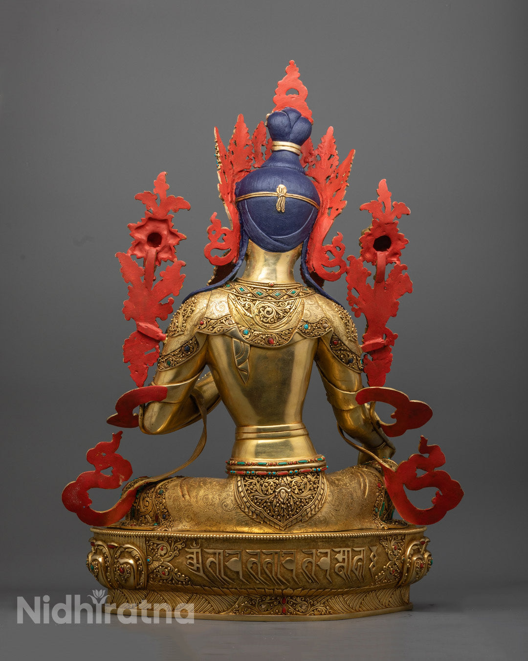 High-Quality Nepalese Green Tara Sculpture