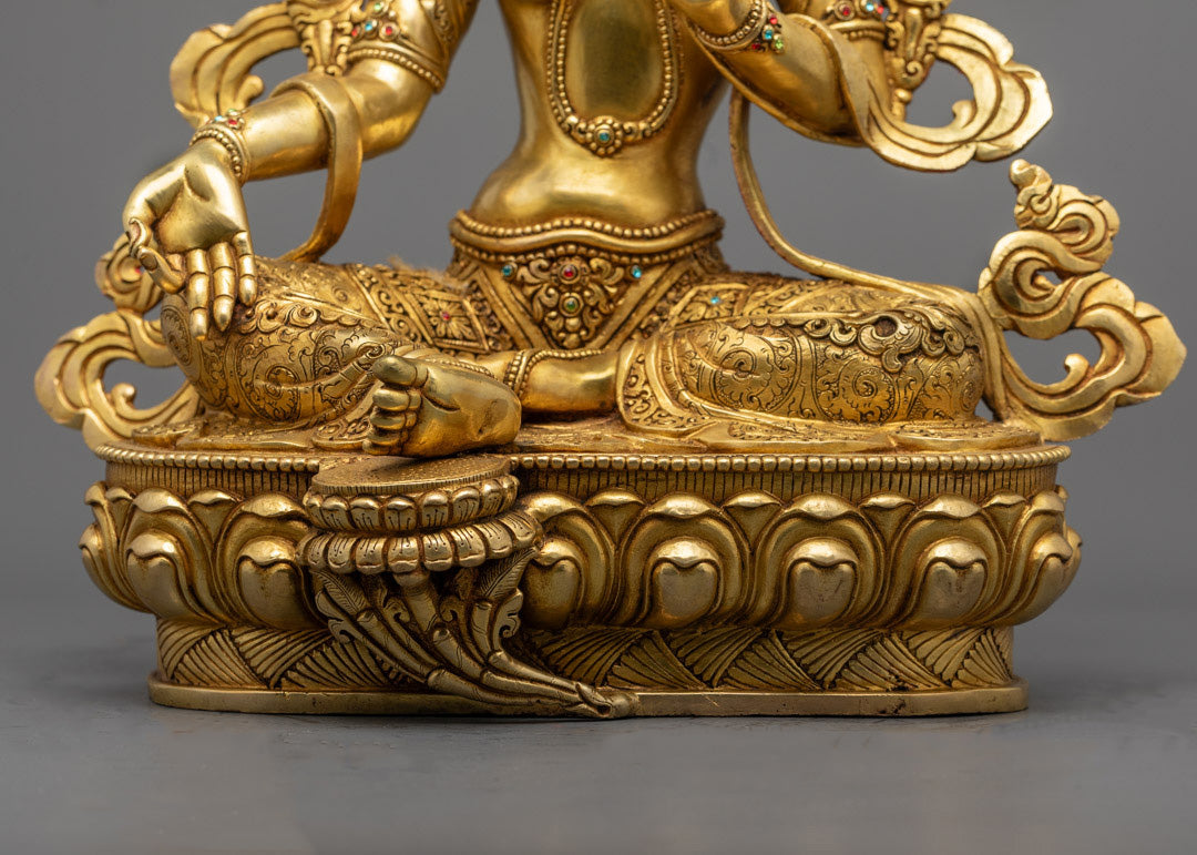 Green Tara Buddha Statue for Spiritual Healing