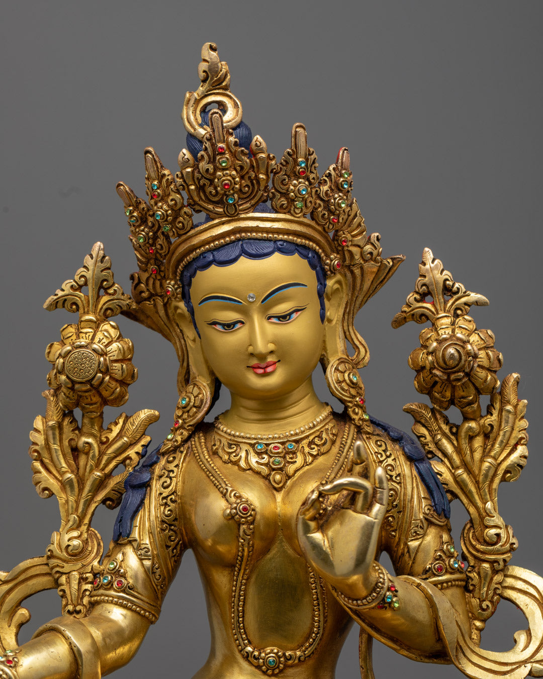 Green Tara Buddha Statue for Spiritual Healing