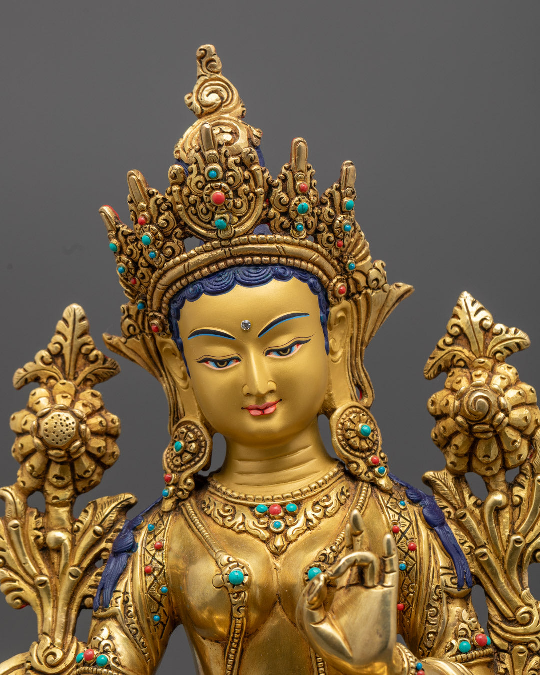 Green Tara Statue | Traditional Himalayan Art