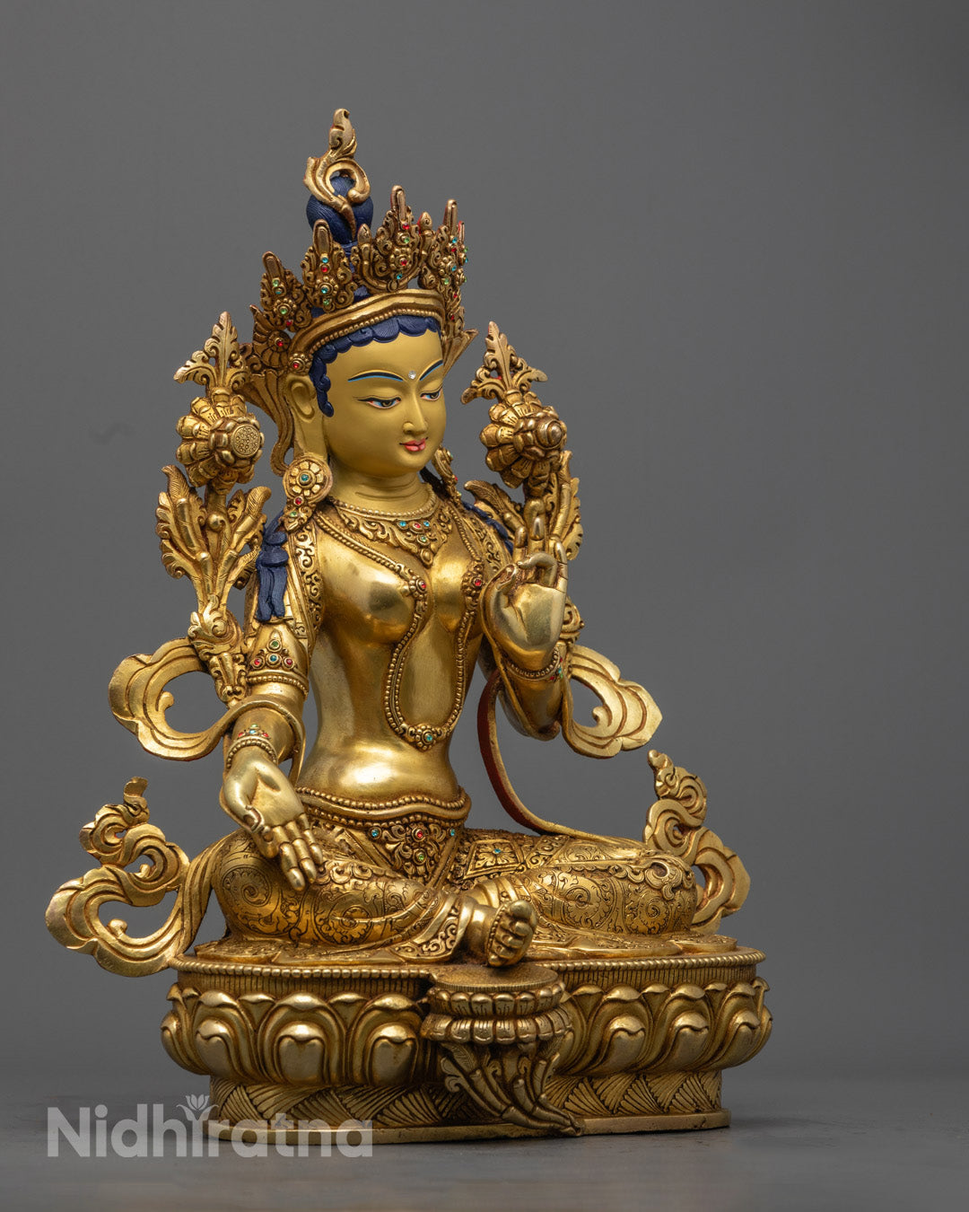 Green Tara Buddha Statue for Spiritual Healing