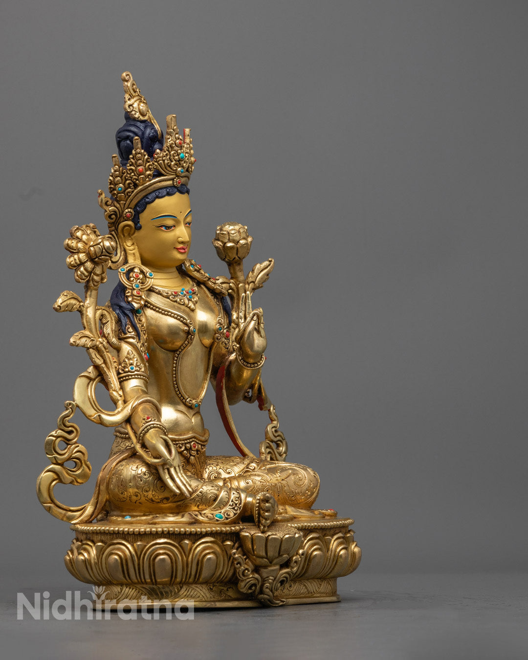 Green Tara | Enlightened Female Buddha Statue