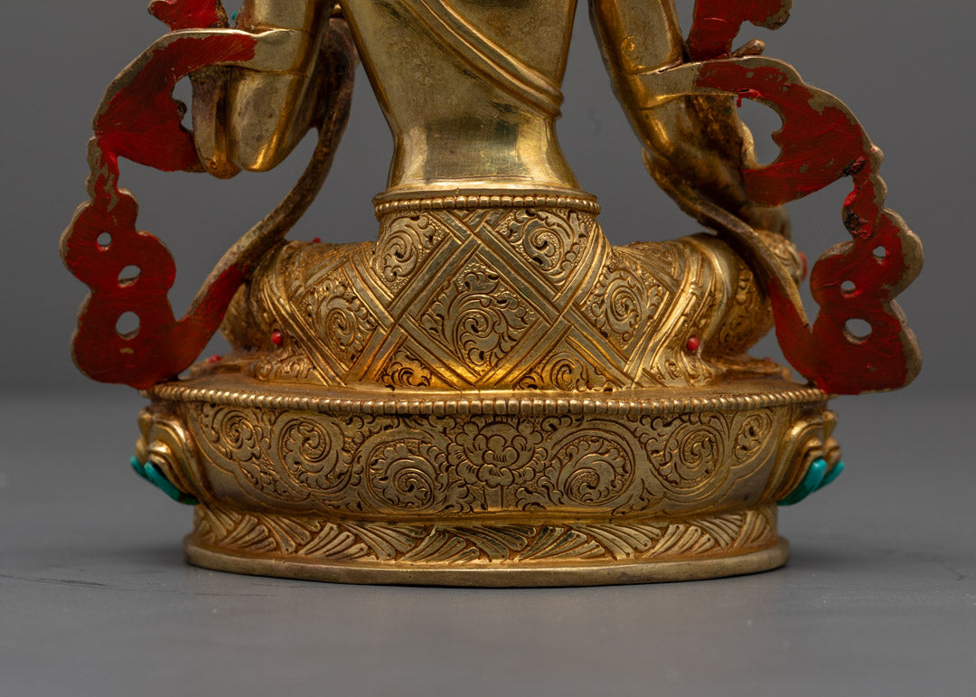 Authentic Green Tara Statue | Handmade in Nepal
