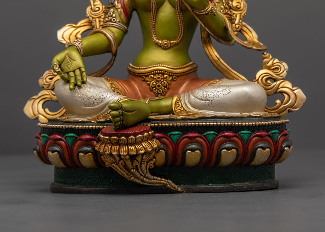 Buddhist Green Tara Statue | Green Body Sculpture
