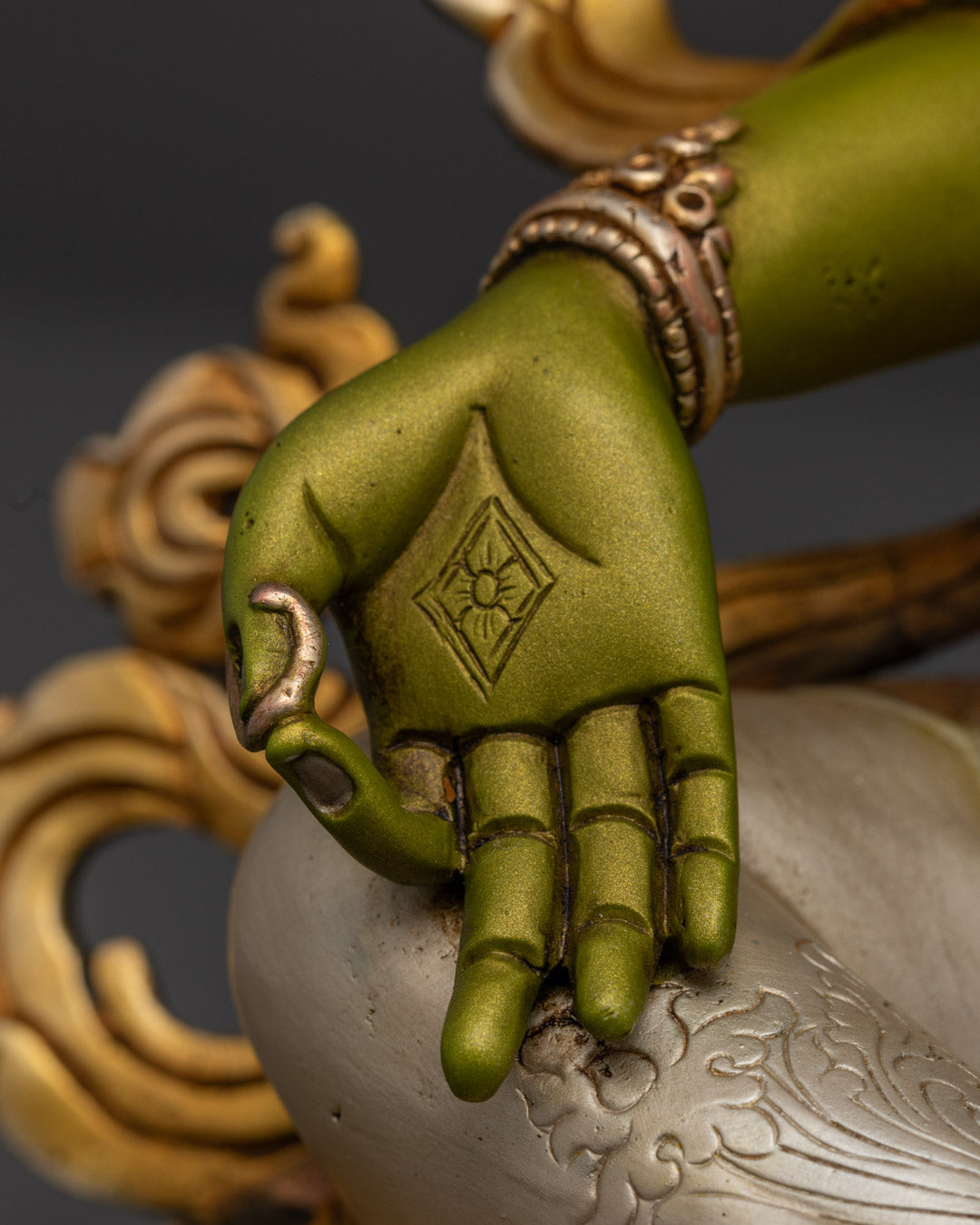 Buddhist Green Tara Statue | Green Body Sculpture