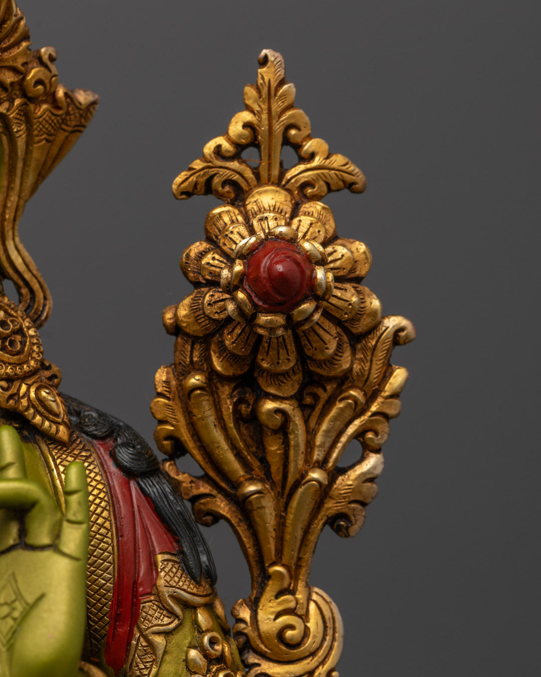 Buddhist Green Tara Statue | Green Body Sculpture