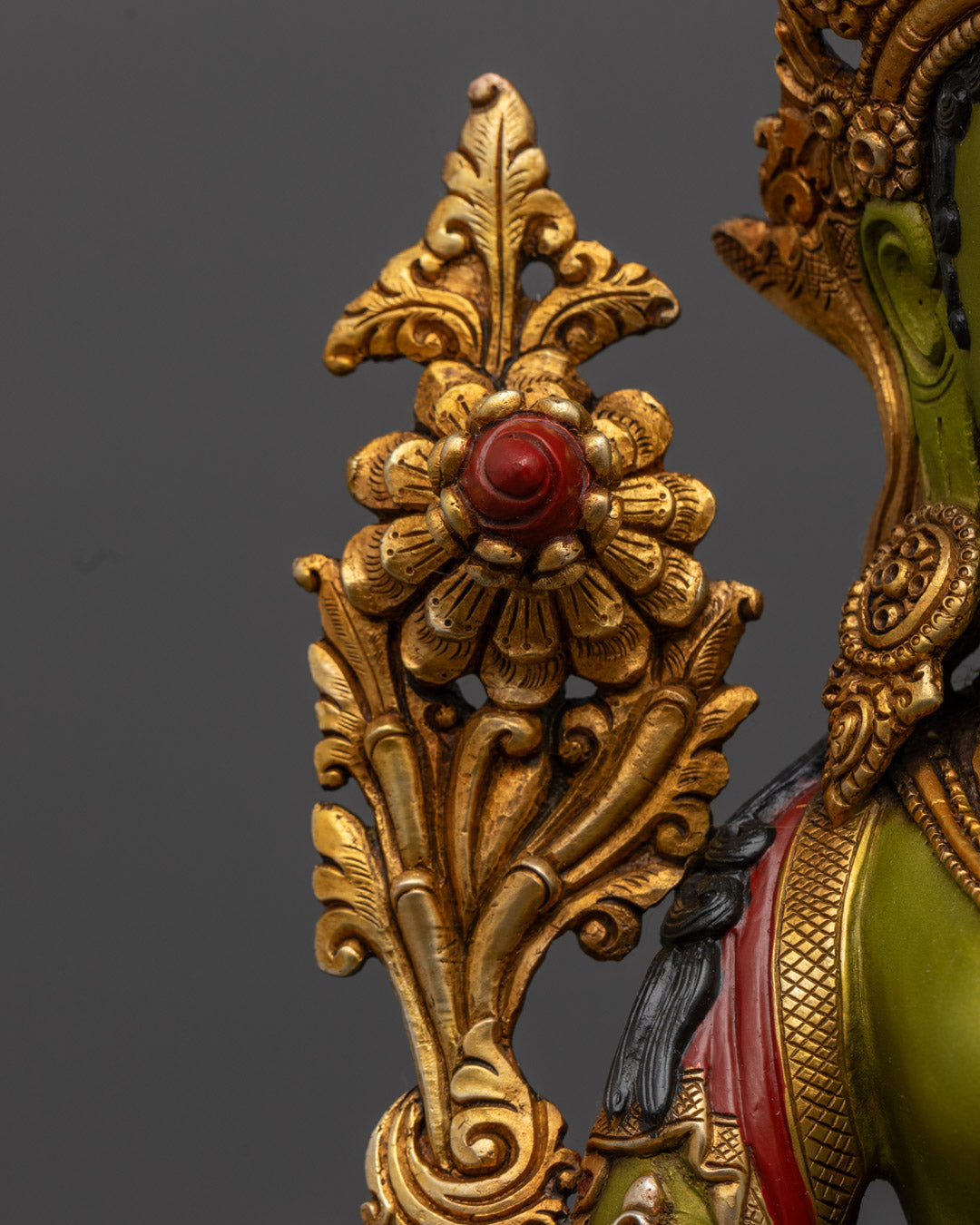 Buddhist Green Tara Statue | Green Body Sculpture