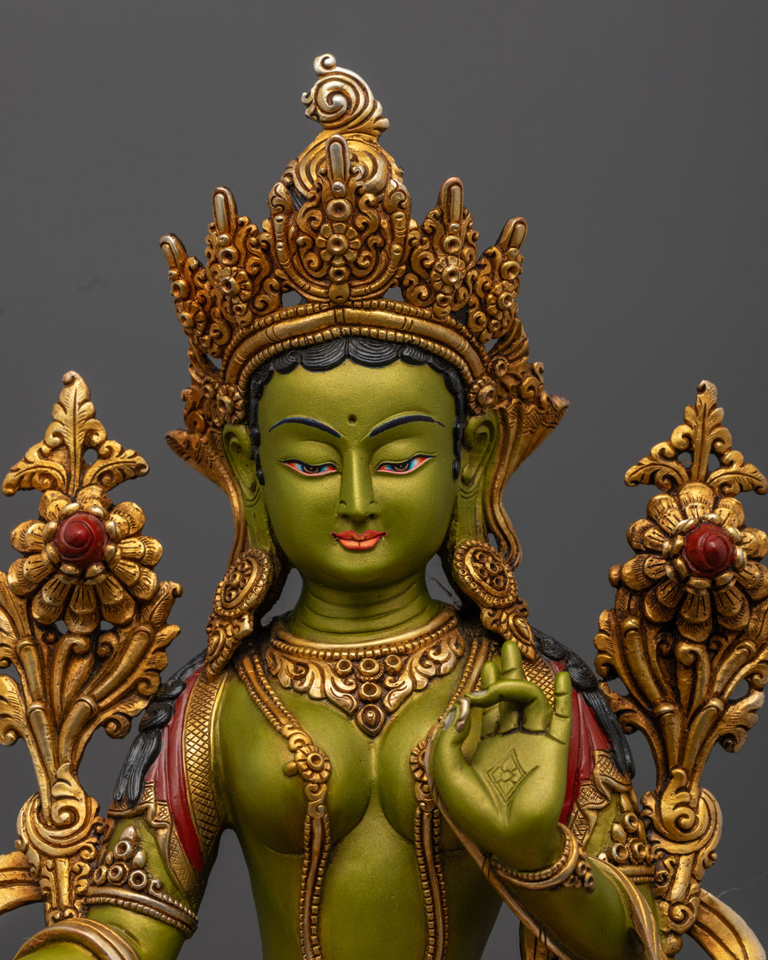 Buddhist Green Tara Statue | Green Body Sculpture