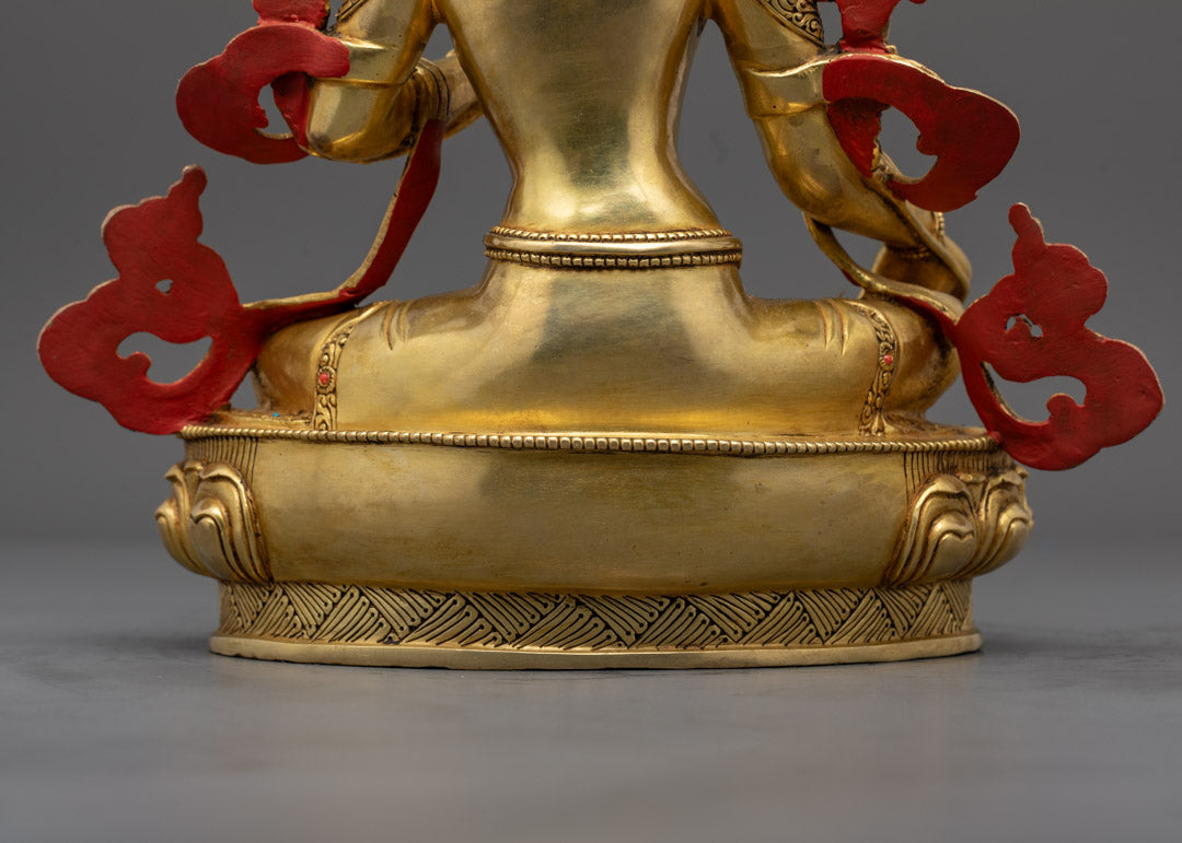 Green Tara Statue | Traditional Himalayan Art