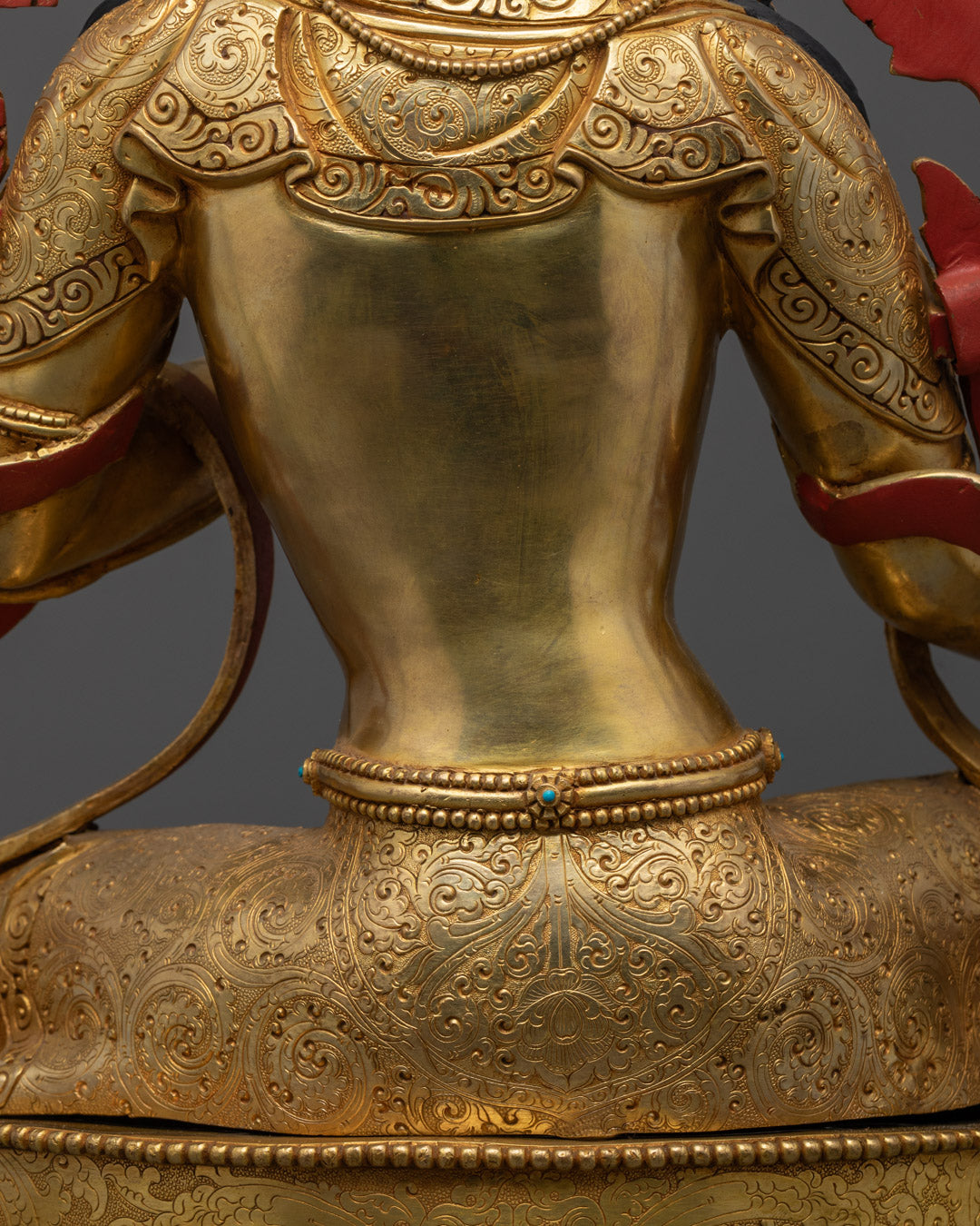 Handcrafted Green Tara Statue | Tibetan Buddhist Sculpture