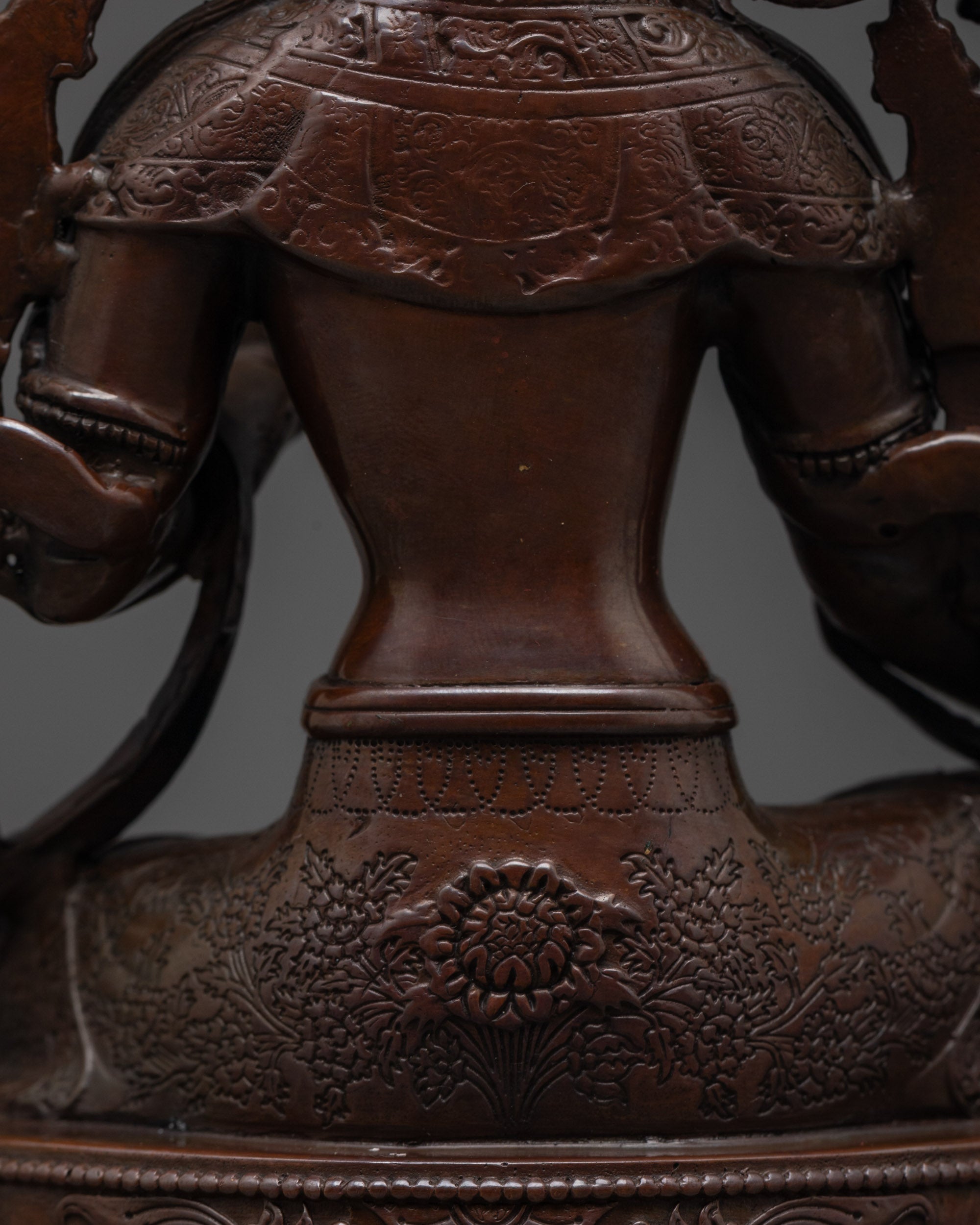 Green Tara Oxidized Statue | Machine-Made Protector Figure