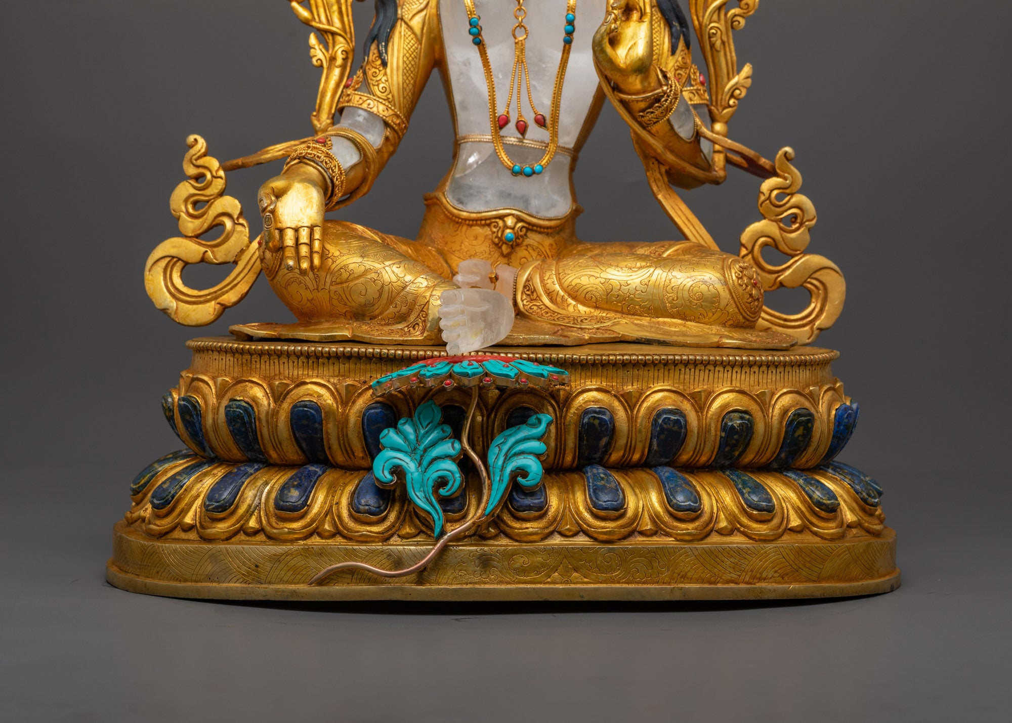 Premium Crystal Green Tara Statue | Sacred Buddhist Art