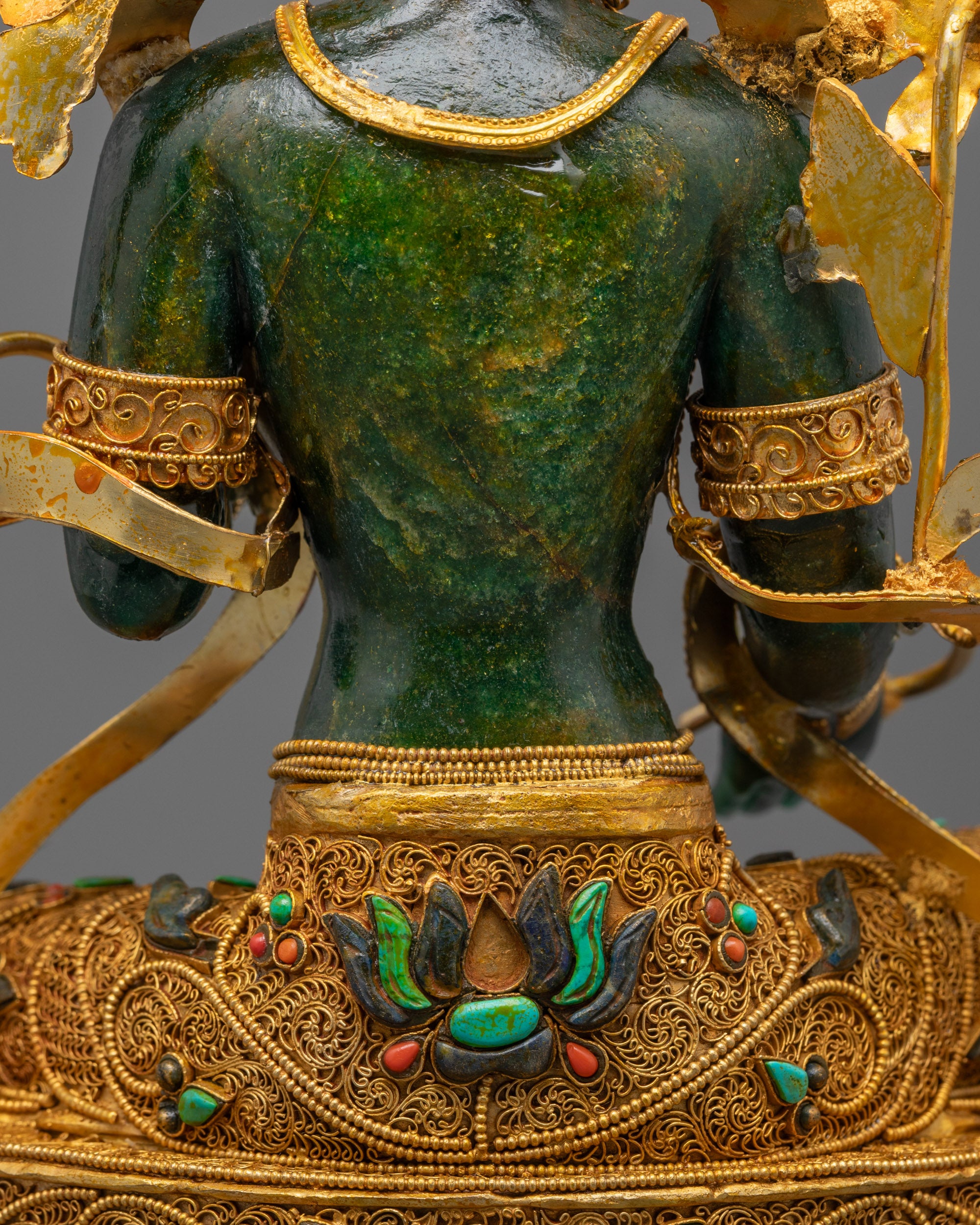 Shop Green Tara Statue Crafted from Genuine Green Jade Stone