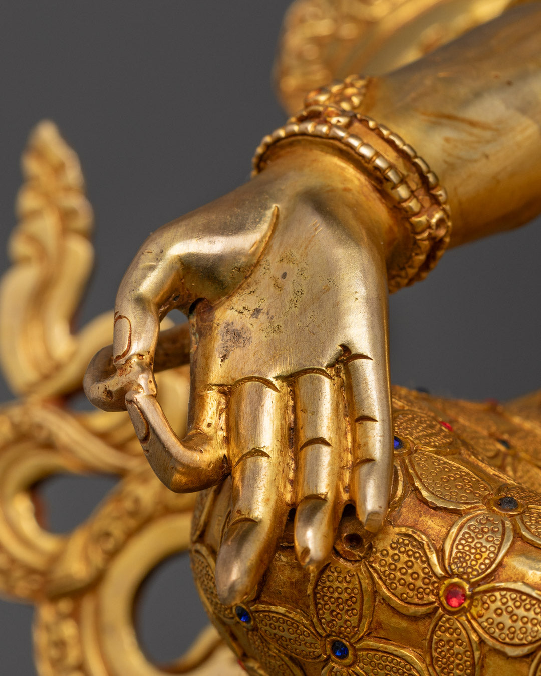 Tibetan Green Tara Statue | Traditional Himalayan