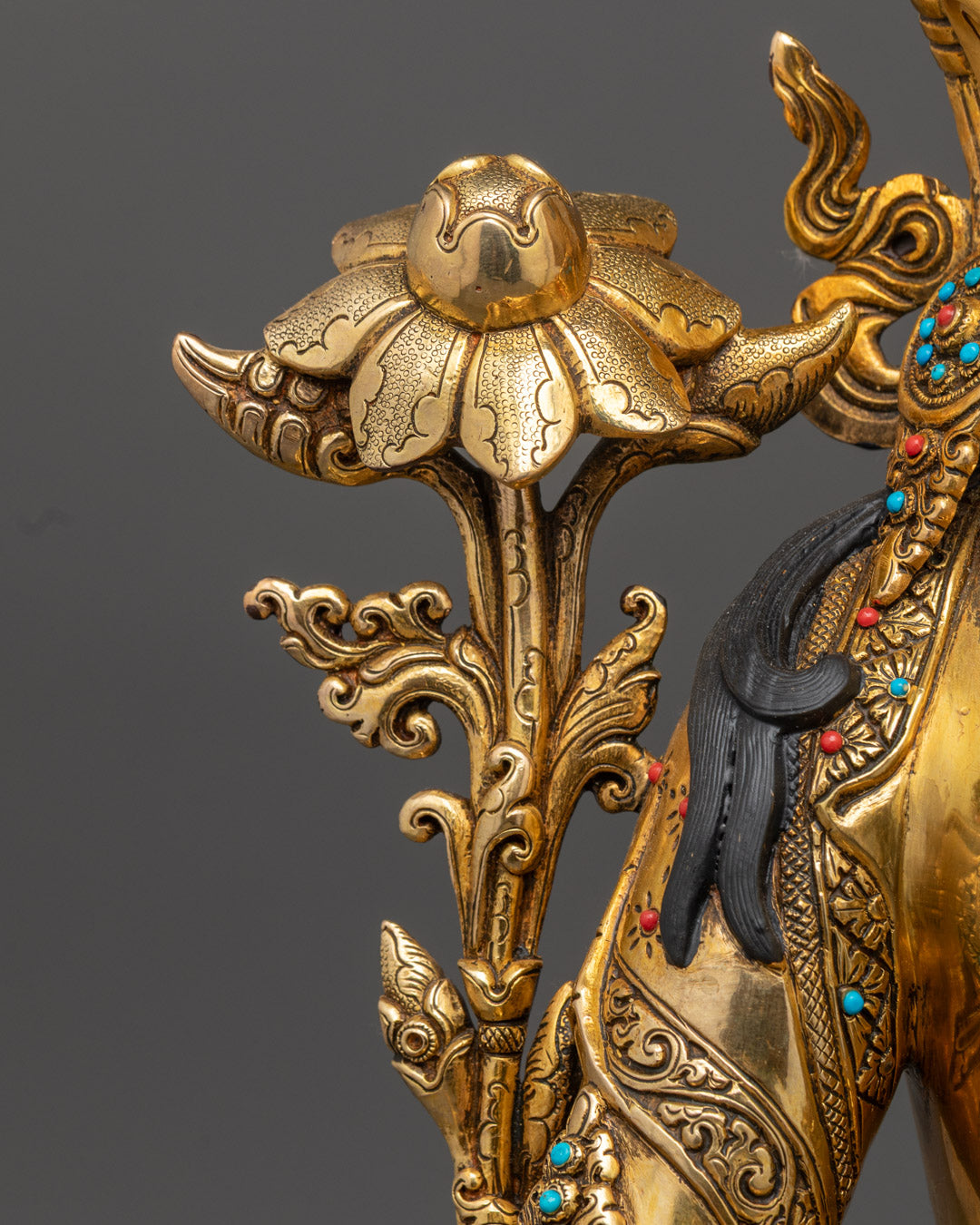 Goddess Green Tara Statue | Authentic Tibetan Hand-Carved