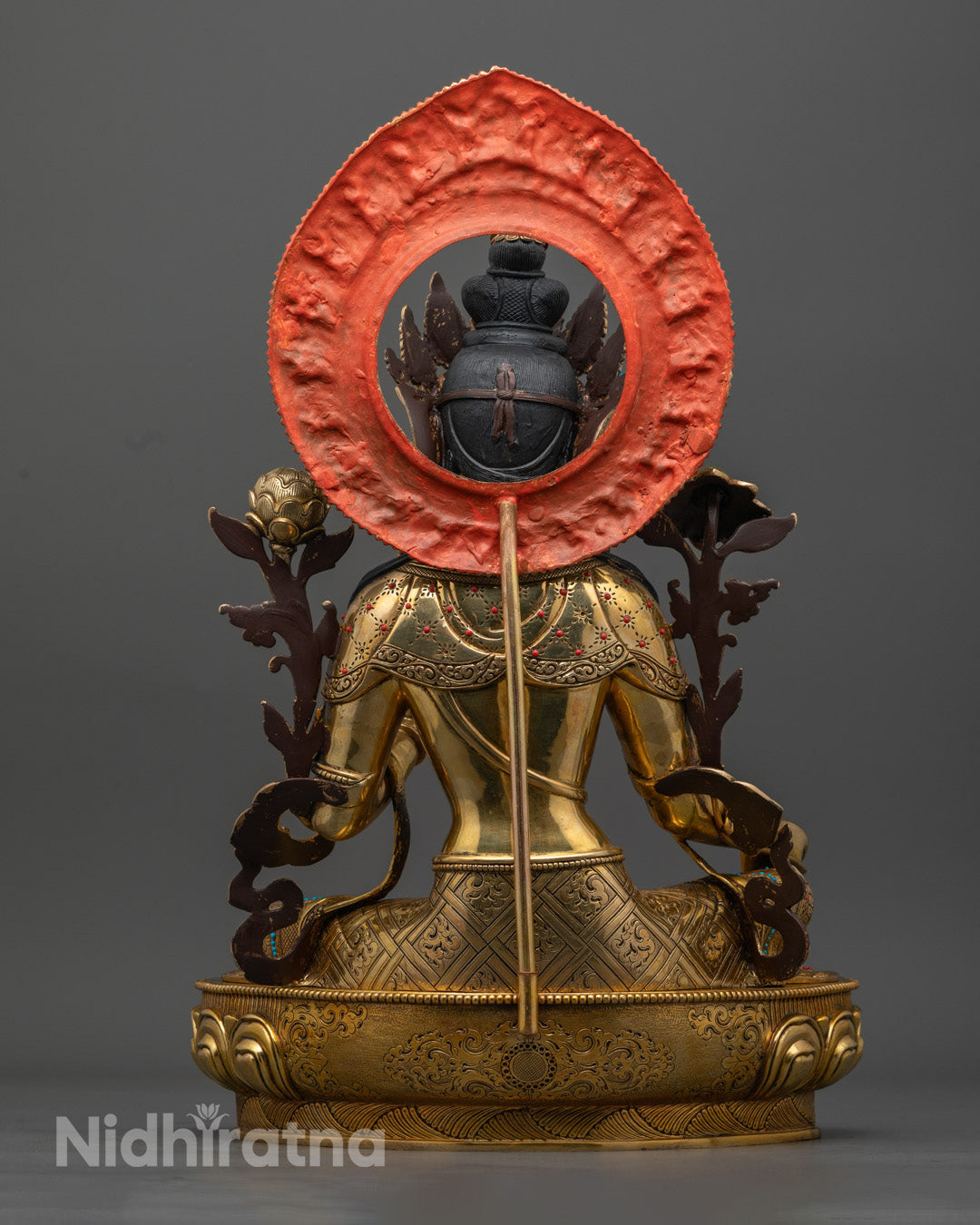 Goddess Green Tara Statue | Authentic Tibetan Hand-Carved