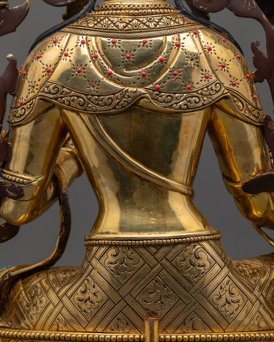 Goddess Green Tara Statue | Authentic Tibetan Hand-Carved