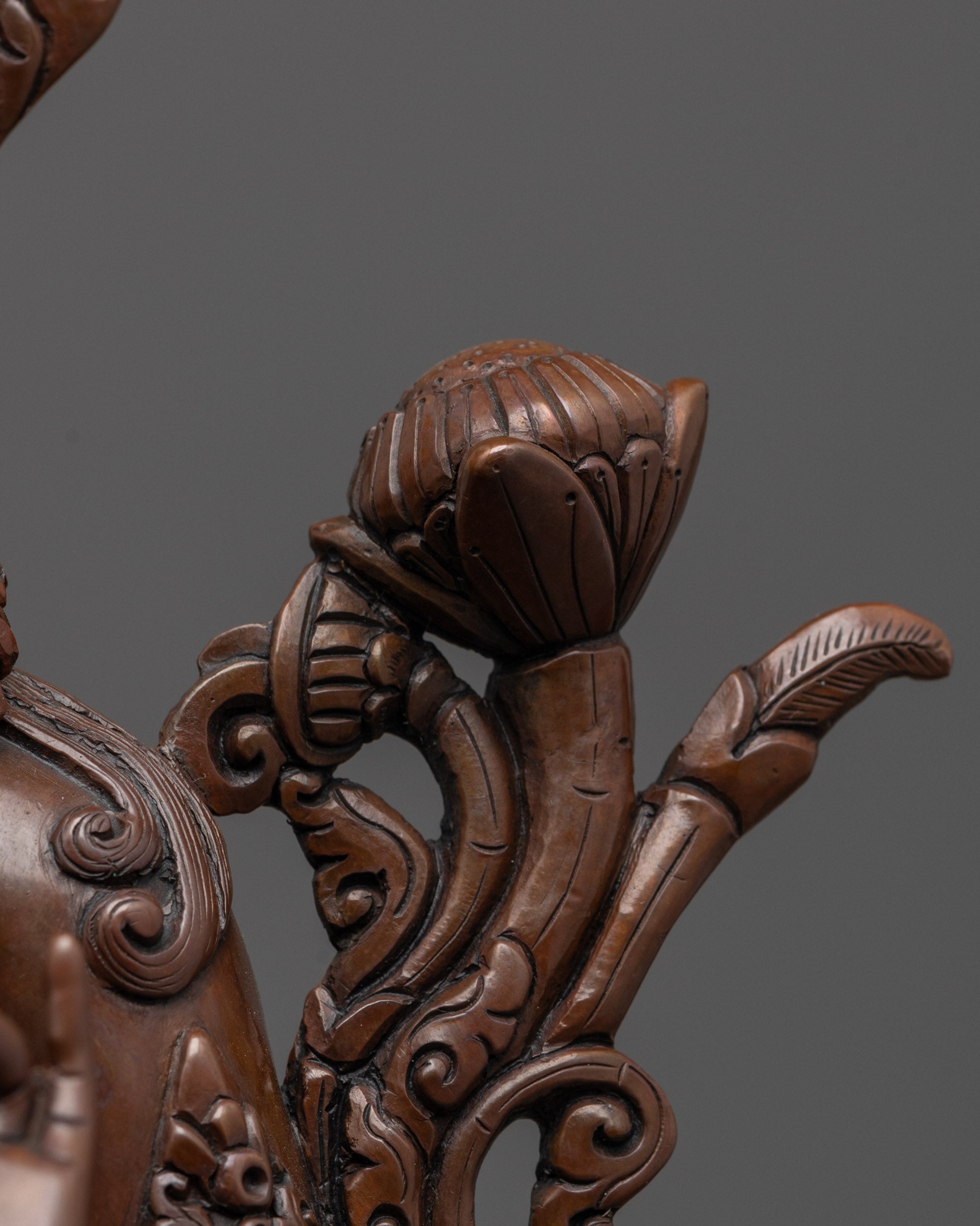 Dark Oxidized Green Tara Statue | Timeless Spiritual Elegance