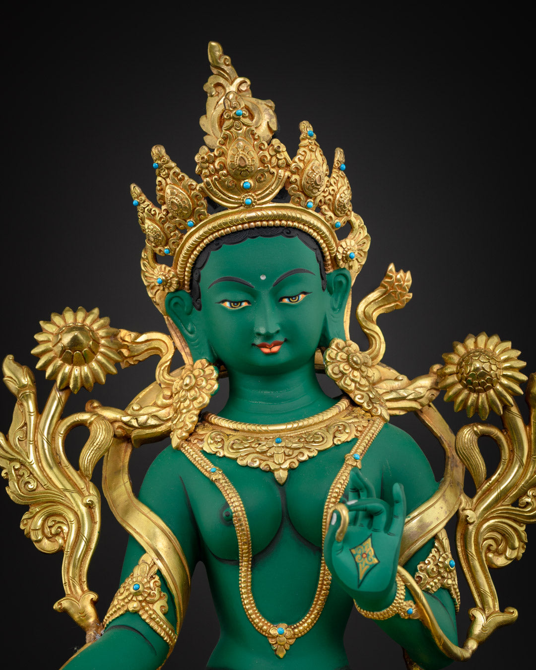 green tara statue | green tara deity | ārya-tārā | green tara bodhisattva |female buddha | green tara goddess | green tara buddha | green tara