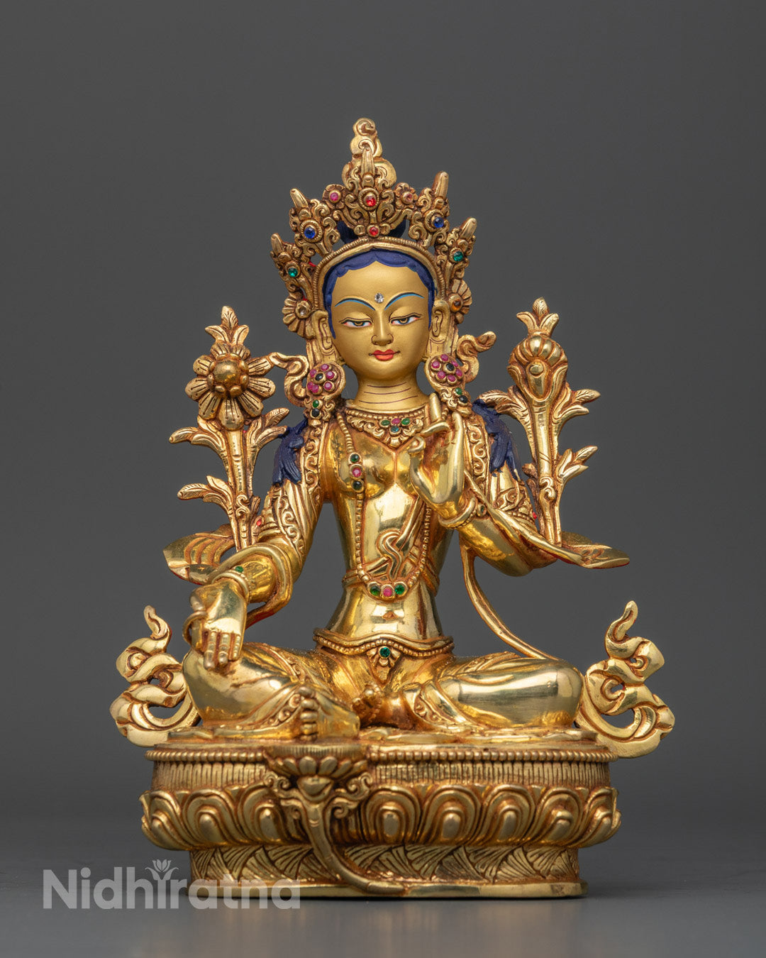 Green Tara Statue | Compassionate Tibetan Deity Sculpture