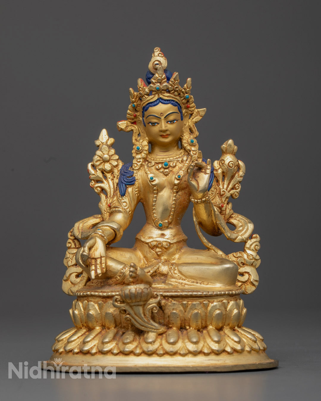 Green Tara Statue | Himalayan Handcrafted Buddha Sculpture