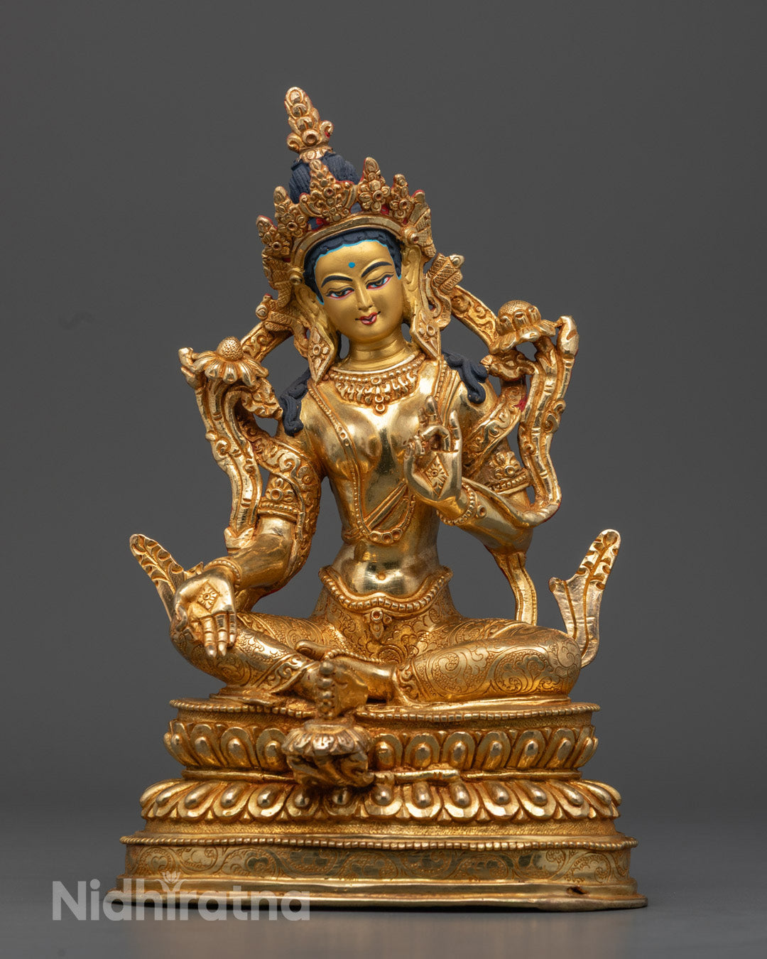 Green Tara Tibetan Statue | Powerful Goddess of Healing