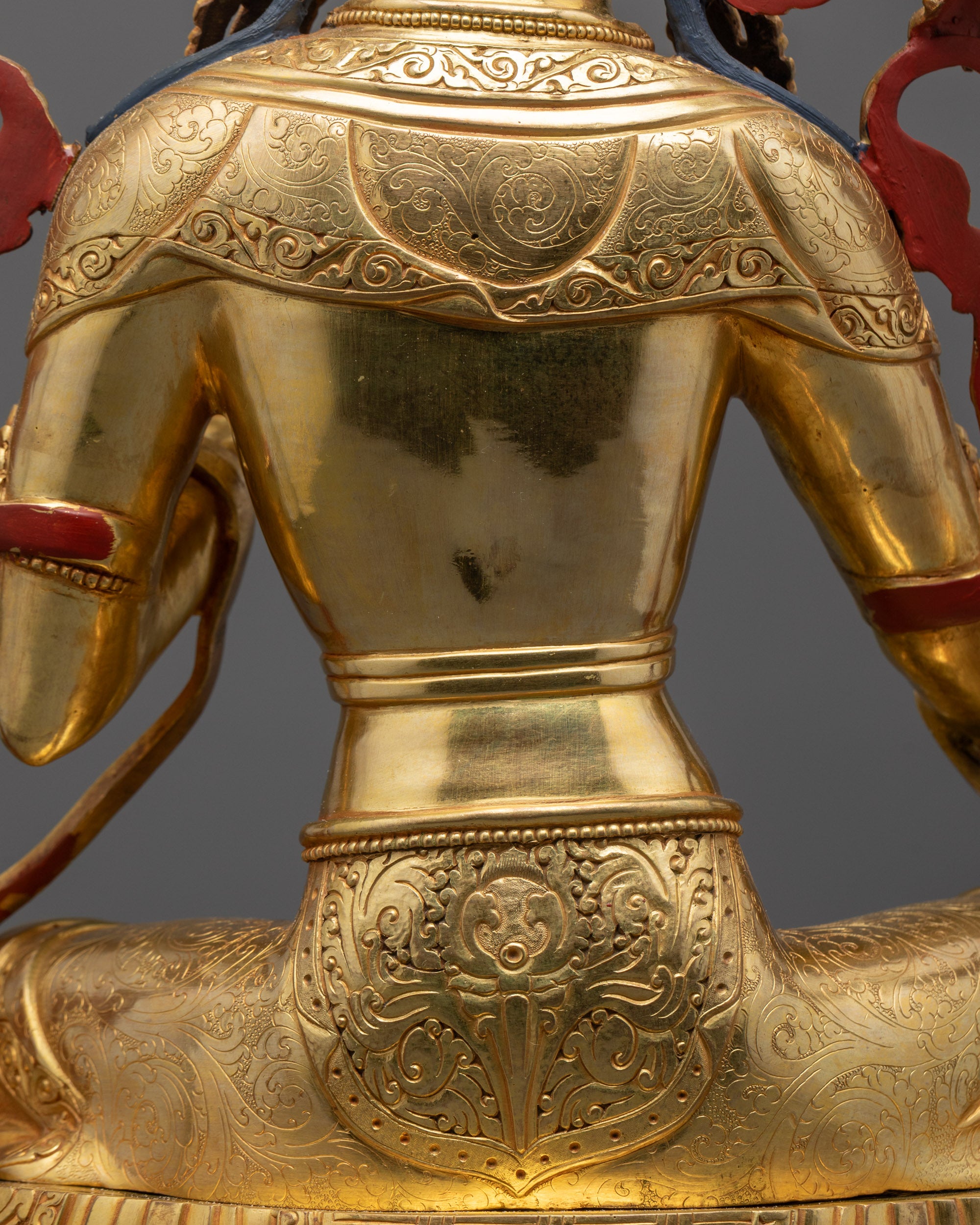 Handcrafted Green Tara Statue | Buddhist Sculpture for Altar Decor