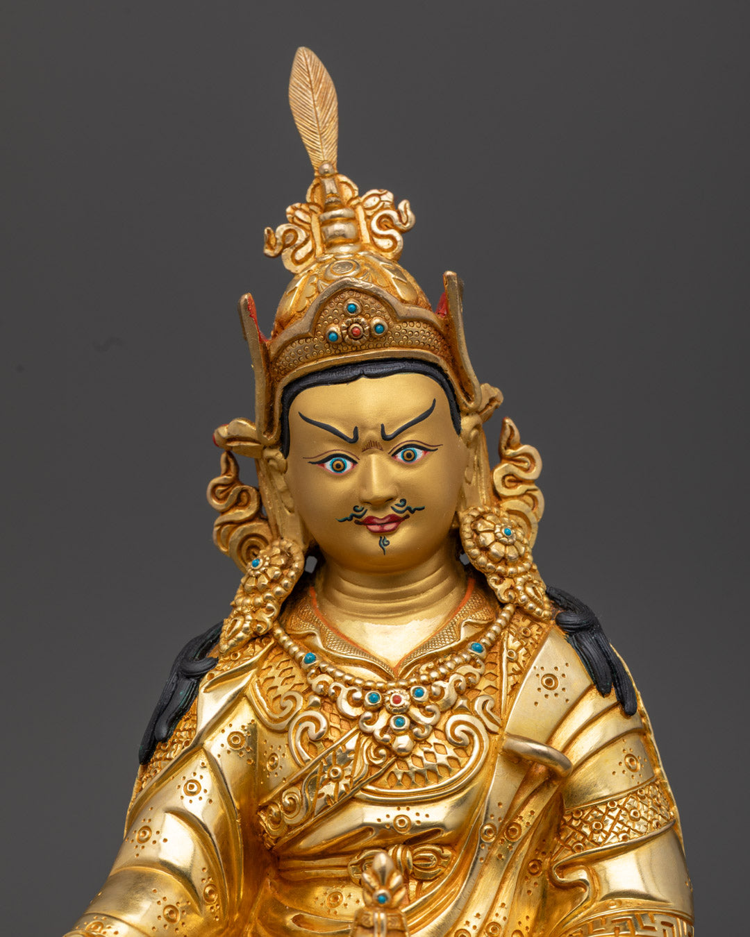Guru Rinpoche Statue | Traditional Nepalese Buddhist Sculpture
