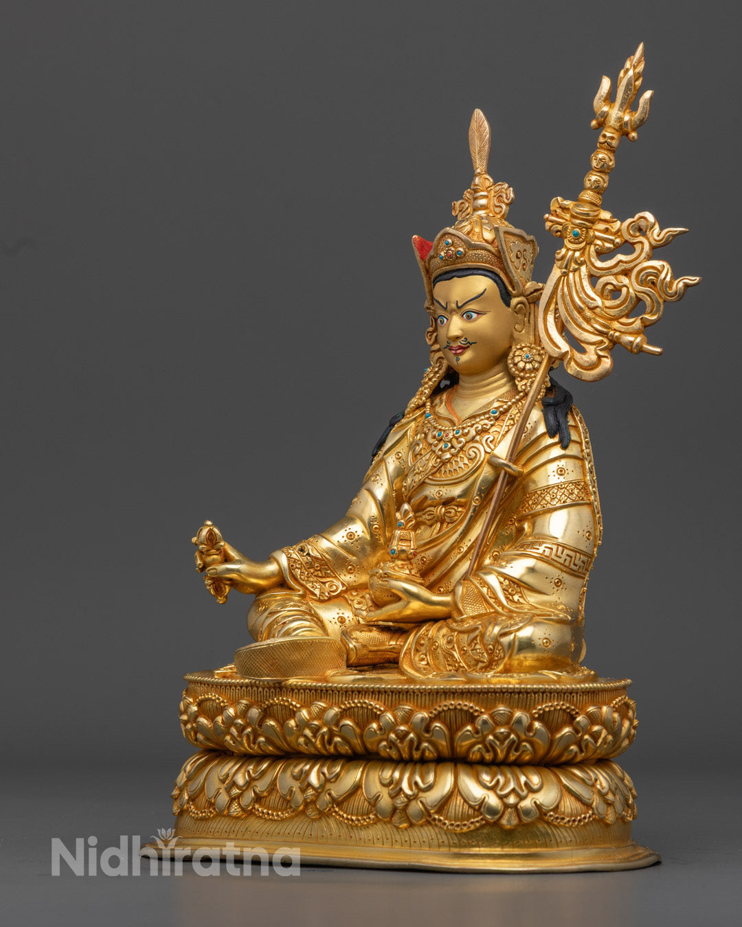 Guru Rinpoche Statue | Traditional Nepalese Buddhist Sculpture