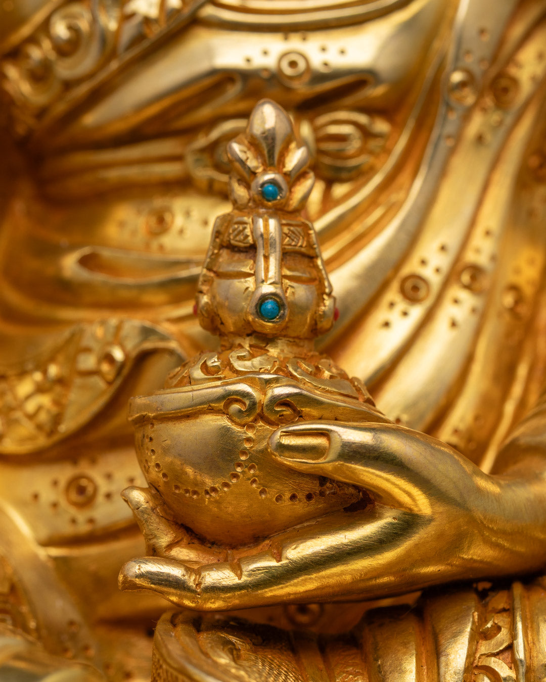 Guru Rinpoche Statue | Traditional Nepalese Buddhist Sculpture