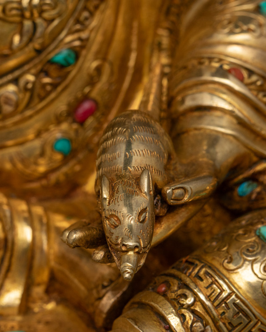 Nepalese Guru Norla Statue | Tibetan Artwork