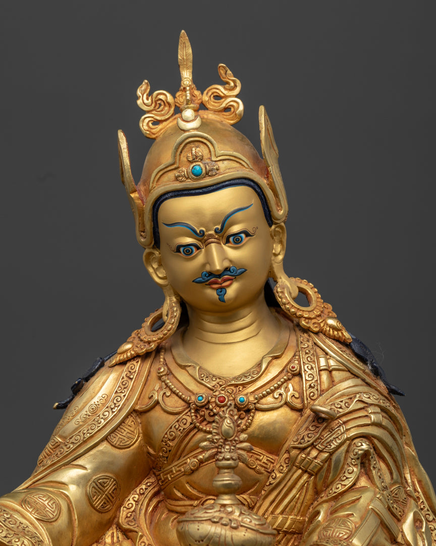Tibetan Guru Rinpoche Statue | Hand-Made Padmasambhava Statue
