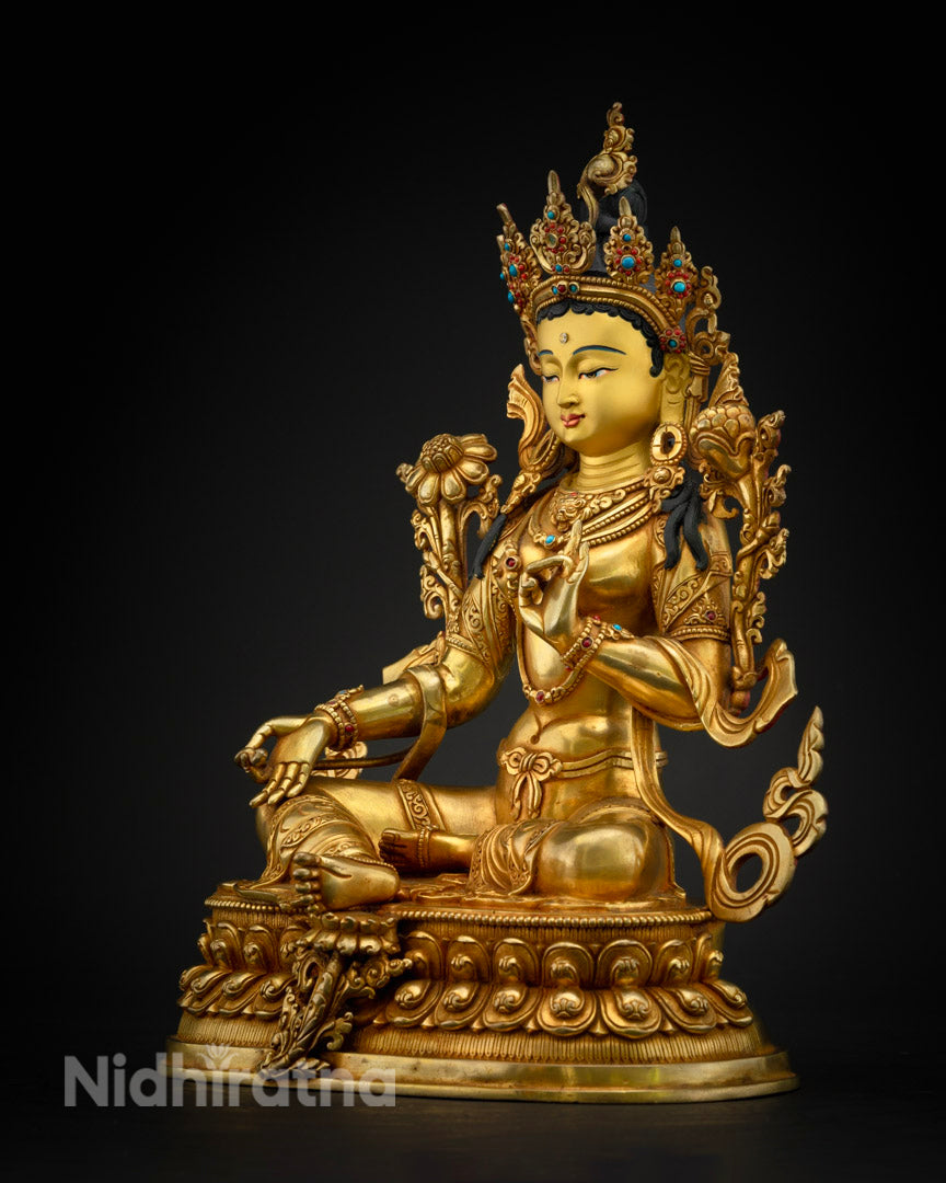 Mother Green Tara Statue | The Compassion Protector