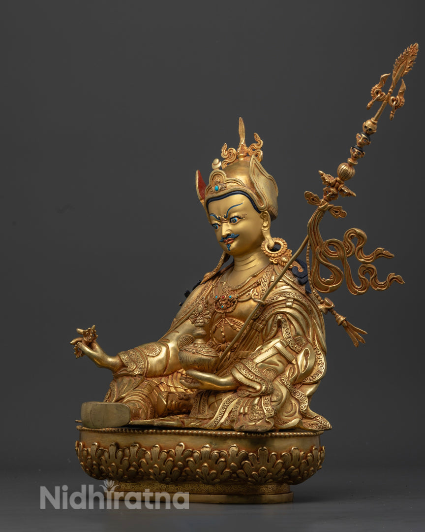 Tibetan Guru Rinpoche Statue | Hand-Made Padmasambhava Statue