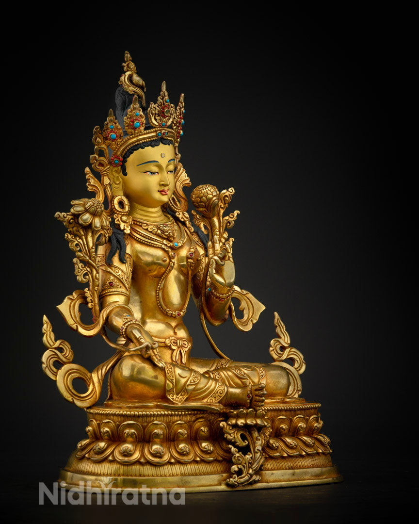 Mother Green Tara Statue | The Compassion Protector