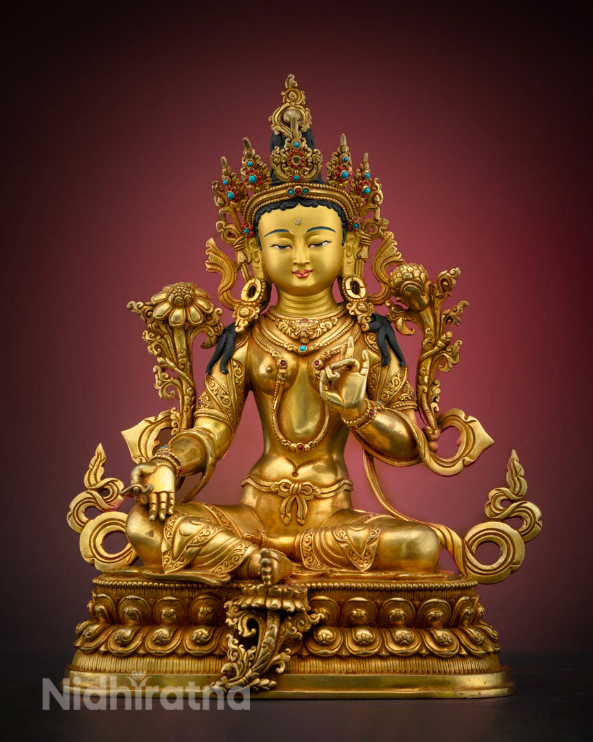 Mother Green Tara Statue | The Compassion Protector