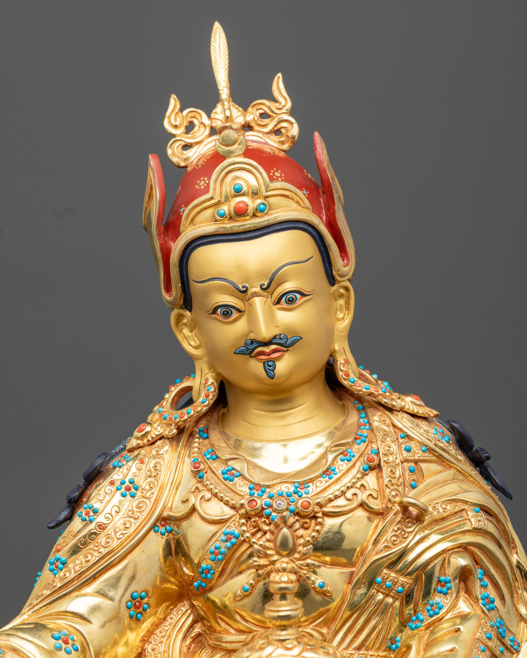Guru Rinpoche Statue | Sacred Tibetan Buddha Sculpture