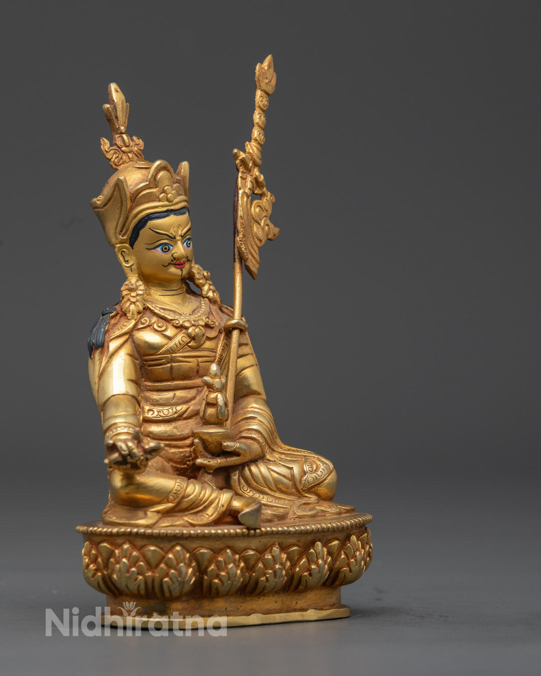 Guru Rinpoche Statue | Sacred Tibetan Buddhist Idol