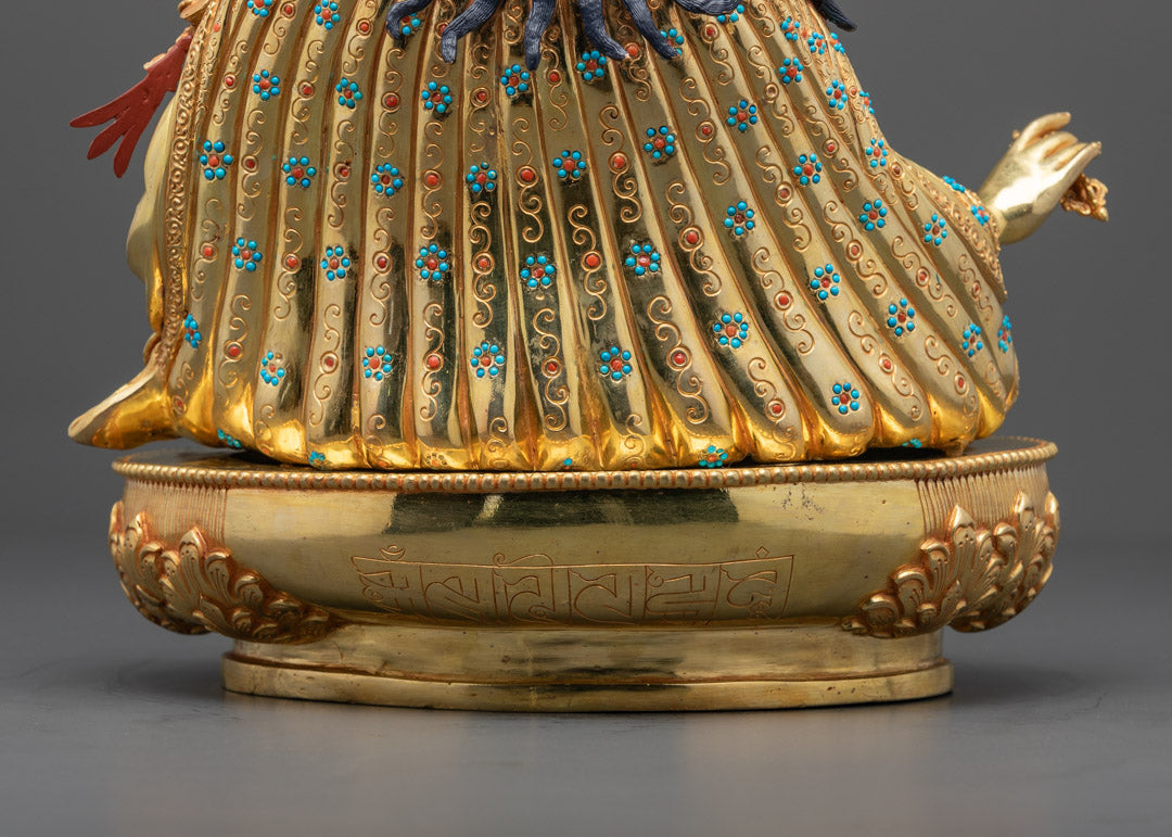 Guru Rinpoche Statue | Sacred Tibetan Buddha Sculpture