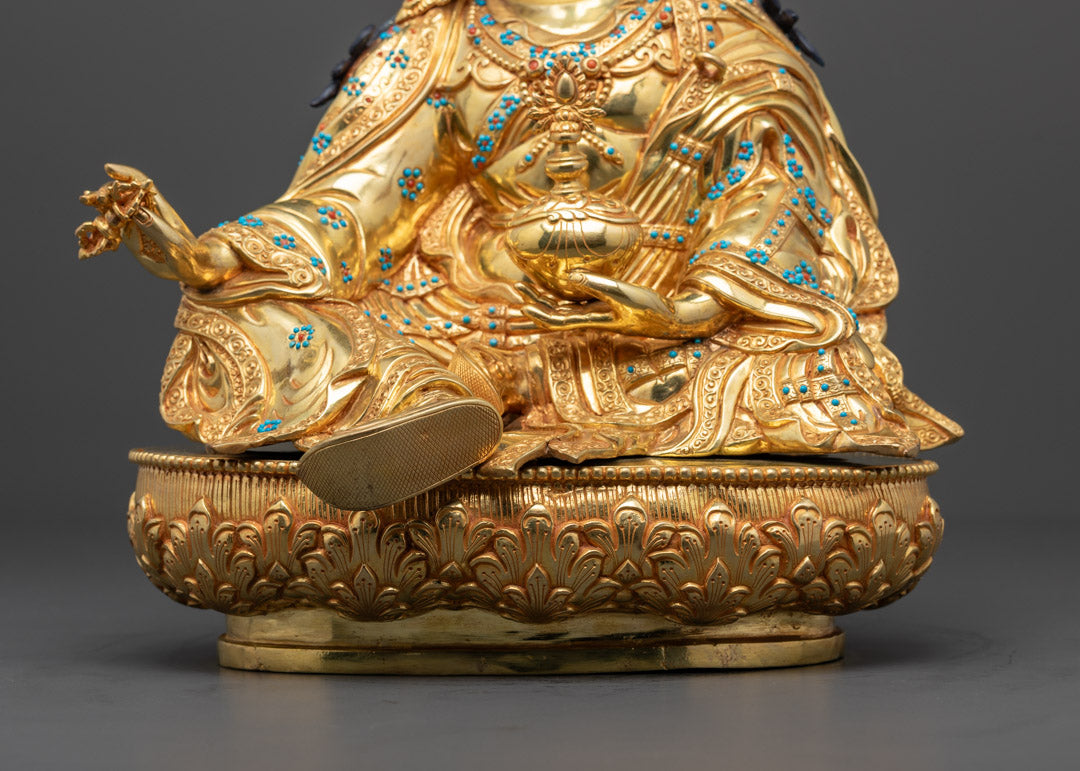 Guru Rinpoche Statue | Sacred Tibetan Buddha Sculpture